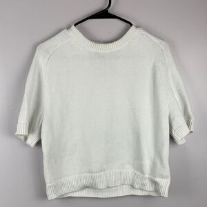 Abercrombie & Fitch Cream Knit Sweater small